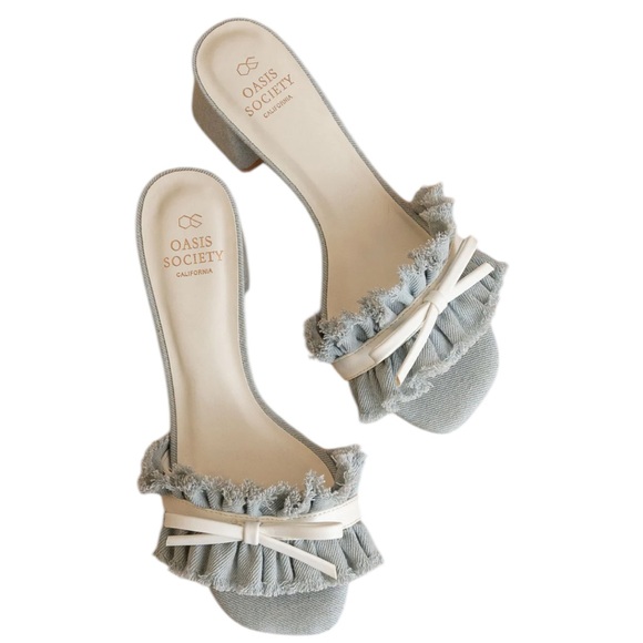EUC Oasis Society THE JULISSA Low Heeled Sandals Dreamcloud Cushion Gray Size 9 - Picture 1 of 10